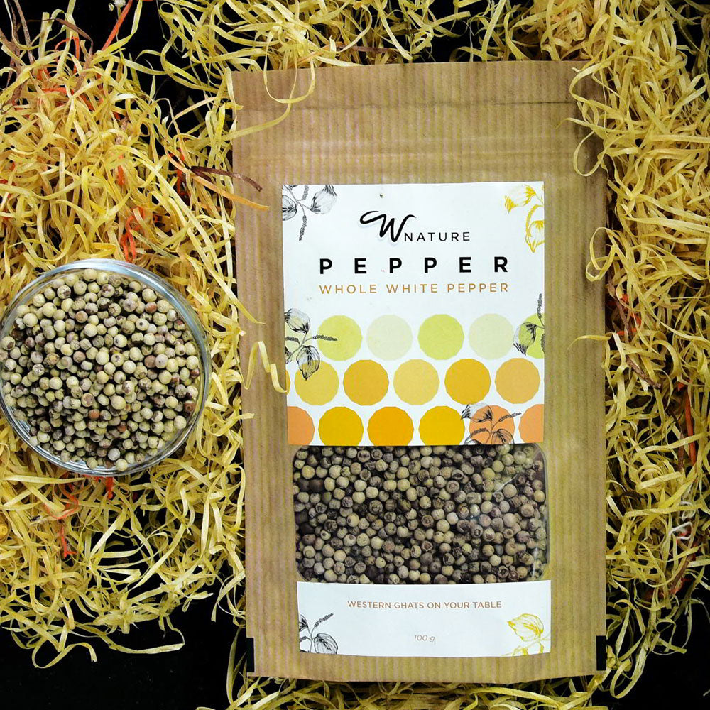 Wnature Organic Whole White Pepper